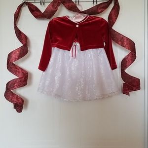 🆑️ Rose Cottage Holiday Dress Size 18mo